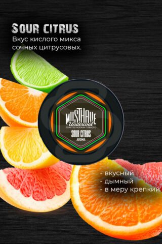 Купить табак для кальяна Must Have - Sour Citrus (Кислые цитрусы) недорого в Великом Новгороде